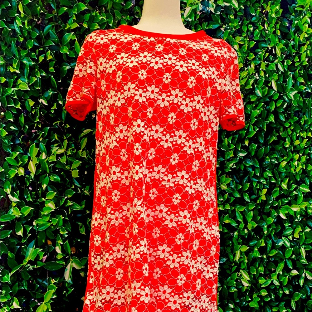 Madison Lee Embroidered Coral Pink Dress 12